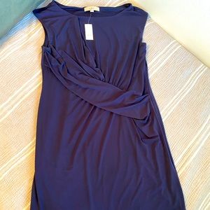 NWT LOFT Purple Mid-Length Dress. Sz 14